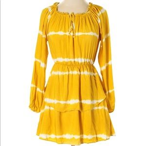 Tie-Dye yellow flirty dress
